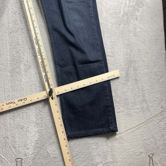 Paige Jeans Mens 38x30 Blue Federal Slim Straight Leg Stretch Dark Wash Denim - Picture 7 of 11